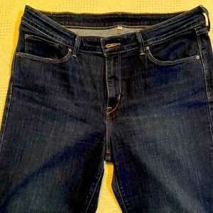 Levi Jeans, cuffed at the bottom